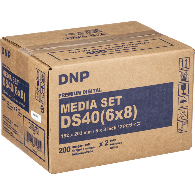 DNP DS40 6x8 Media Set for DS40 Printer (2-Pack)