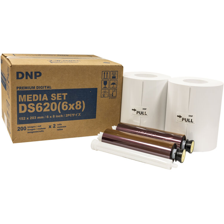 DNP DS620 6 x 8" Roll Media for DS620A Printer (2-Pack)