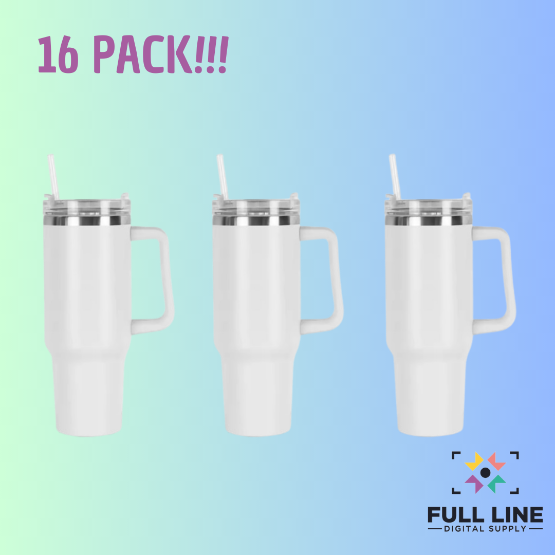 40 oz Insulated Tumbler with Handle 16/pack ($9.94 each)