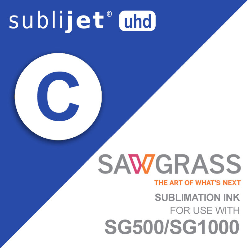 SG500/SG1000 SubliJet UHD Ink Carts - 31ml CYAN