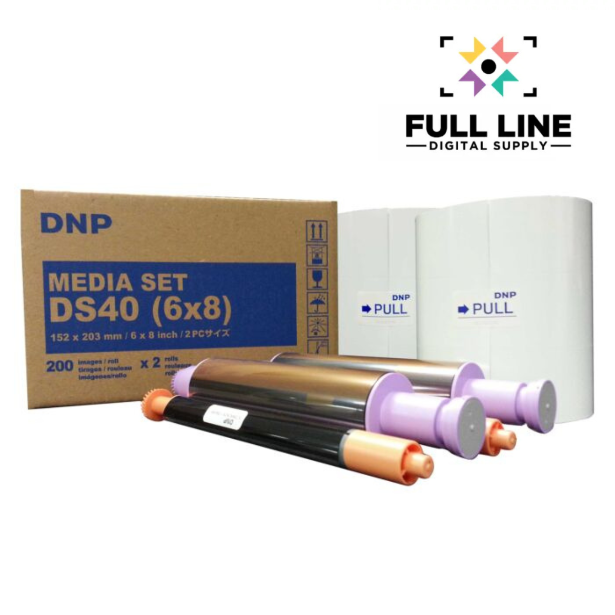 DNP DS40 6x8 Media Set for DS40 Printer (2-Pack)