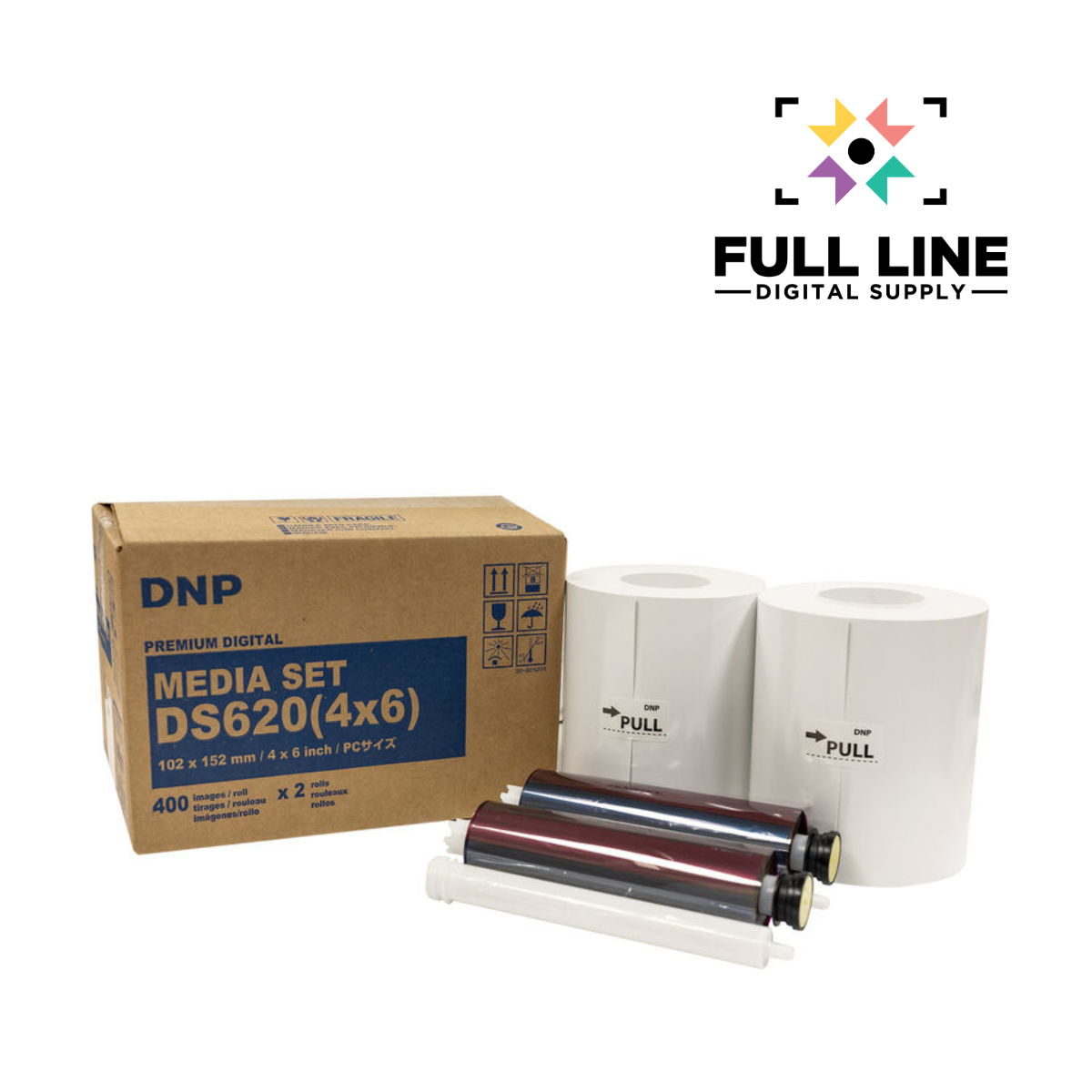 DNP DS6204x6 4 x 6" Media for DS620A Printer (4x6,2-Pack)