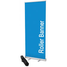 Retractable Roll Up Banner Stand 33" with carrying bag