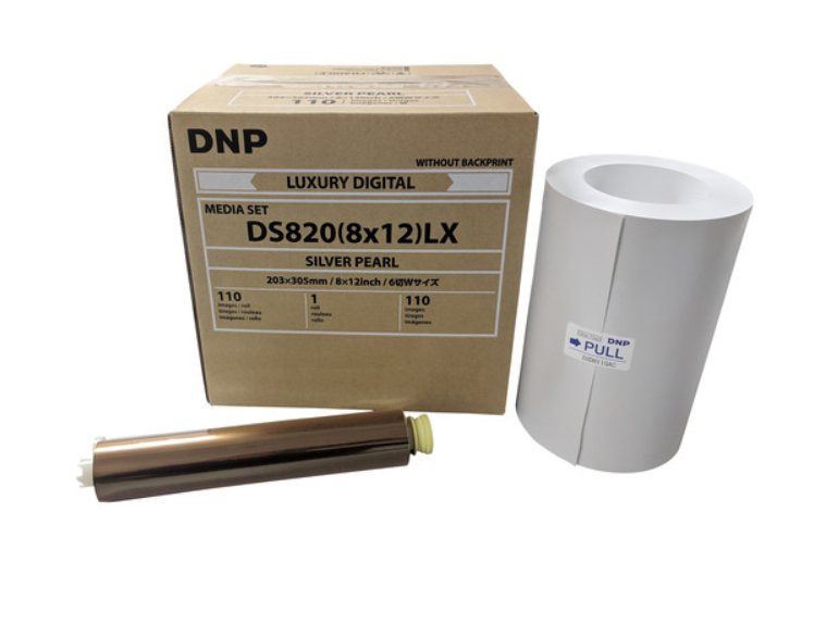 DNP DS820 (8x12) Luxury Media Silver Pearl Paper & Ribbon