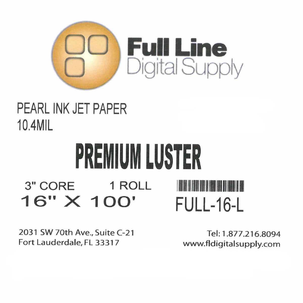 16" x 100' Premium Luster Photo Paper