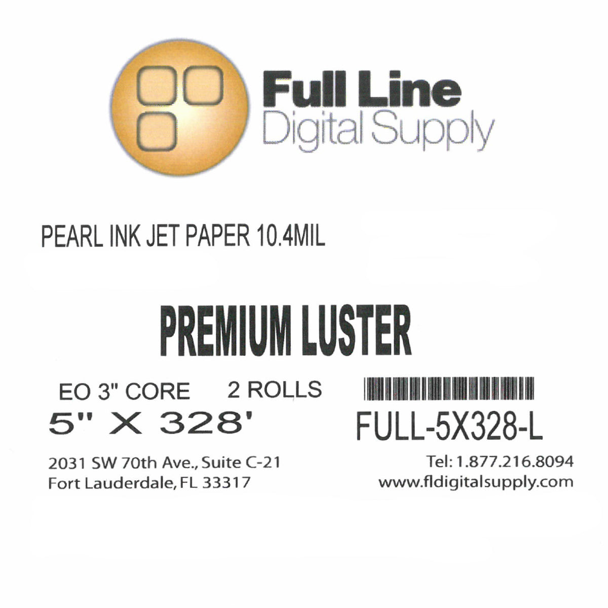 5" x 328' Premium Luster Photo Paper for Dry Labs 2 ROLLS
