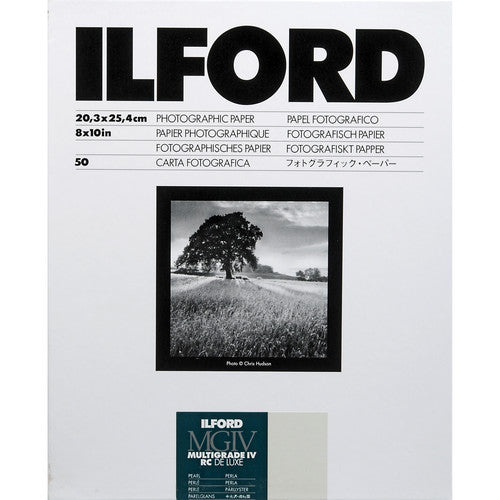 Ilford Multigrade 8x10 IV RC Deluxe Pearl 25 sheets + 2 rolls HP5 BW Film GREAT DEAL