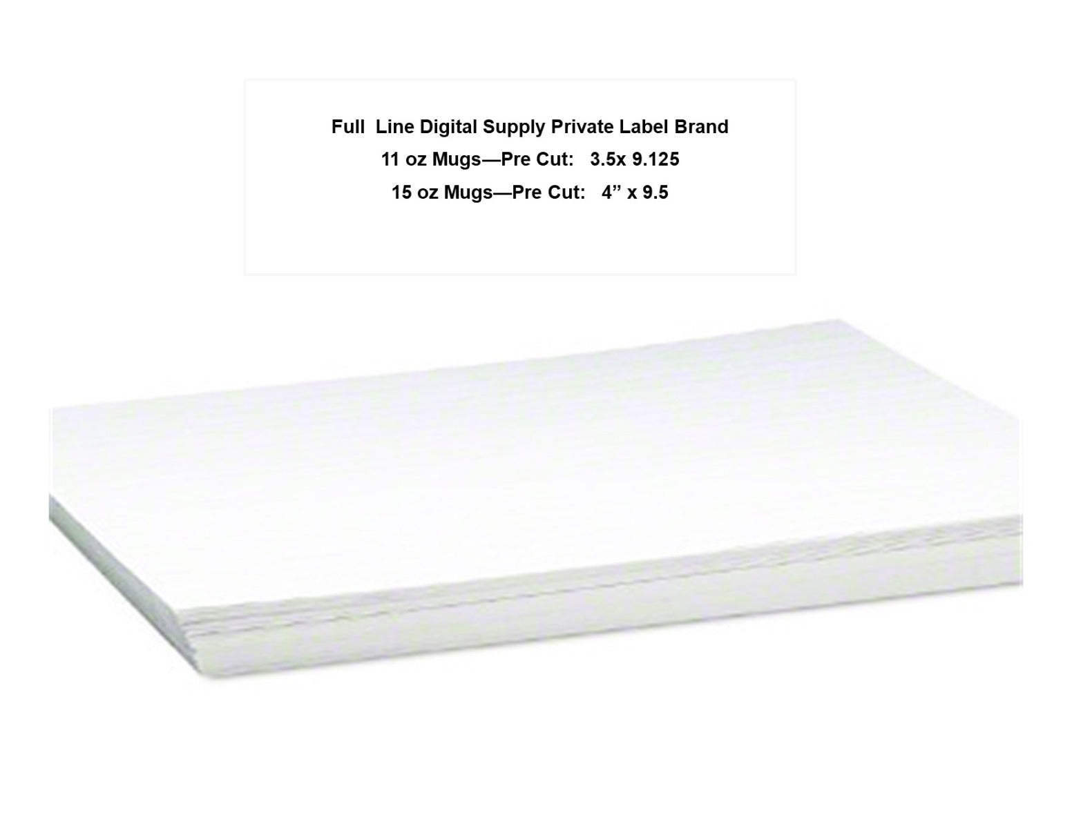 Transfer Paper for Mugs 100 Pk