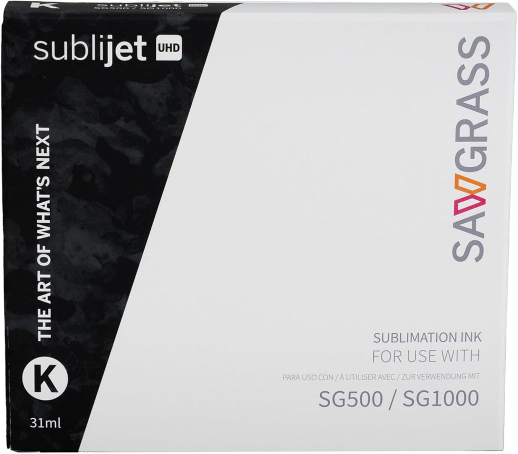 SG500/SG1000 SubliJet UHD Ink - 31ml BLACK