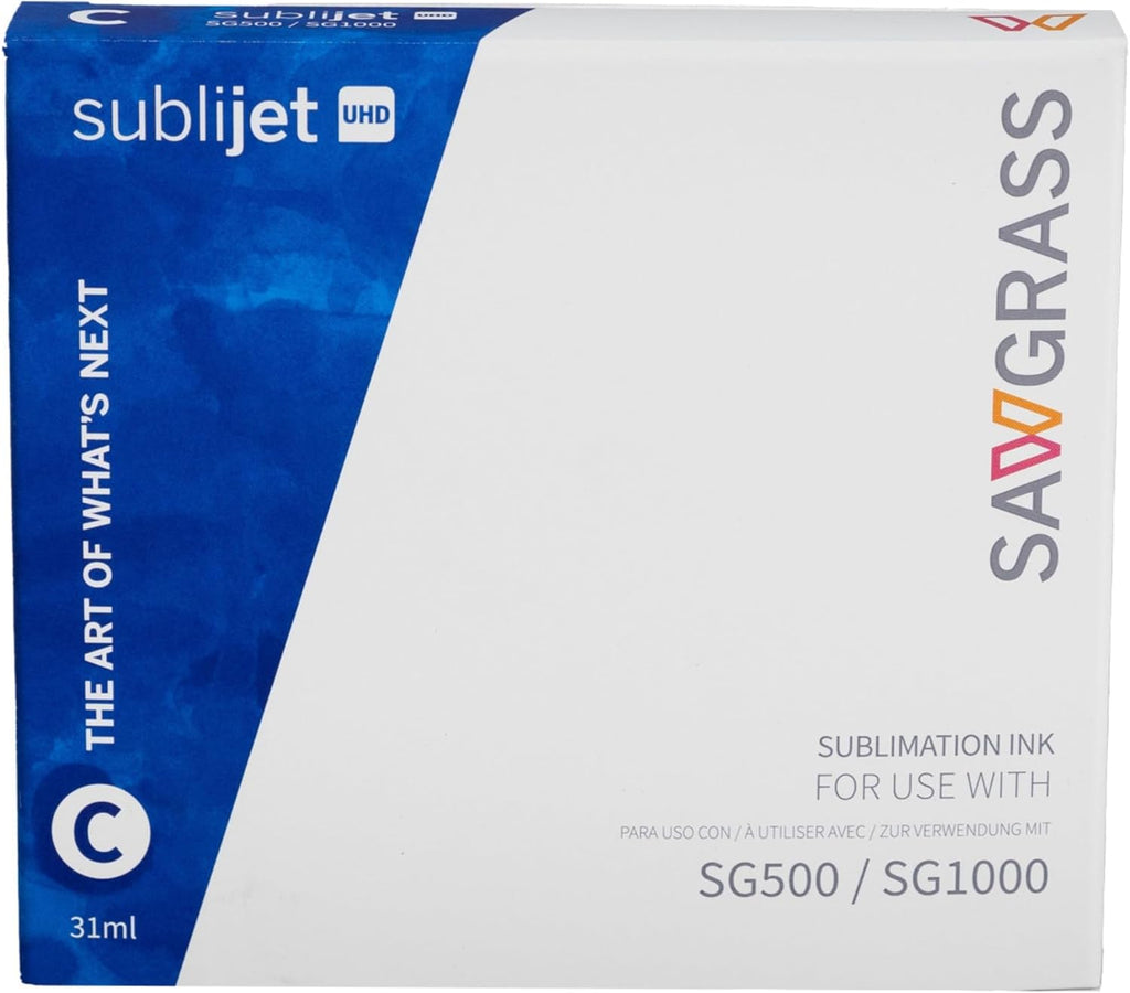 SG500/SG1000 SubliJet UHD Ink Carts - 31ml CYAN