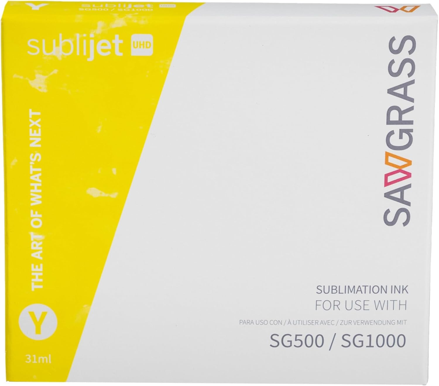 SG500/SG1000 SubliJet UHD Ink Carts - 31ml YELLOW
