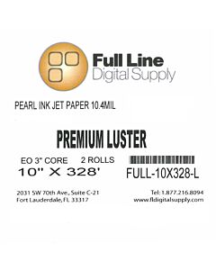 Full Line Premium Luster Inkjet Photo Paper for Dry Labs 10" x 328'