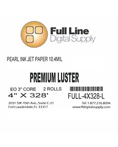 Full Line Premium Luster Inkjet Photo Paper for Dry Labs 4" x 328'
