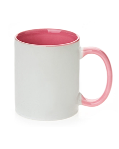 Orca Pink Inner- Handle Color Mugs - Sublimation 11oz or 15oz 36/cs